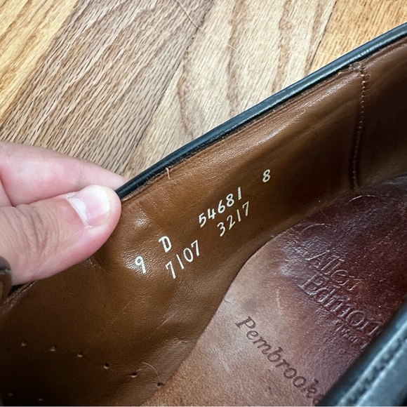 Allen Edmonds Pembrooke Black Leather Penny Loafers Men’s Size 9D - Picture 6 of 14